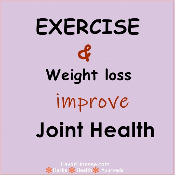 Exercise and weight loss improve joint health